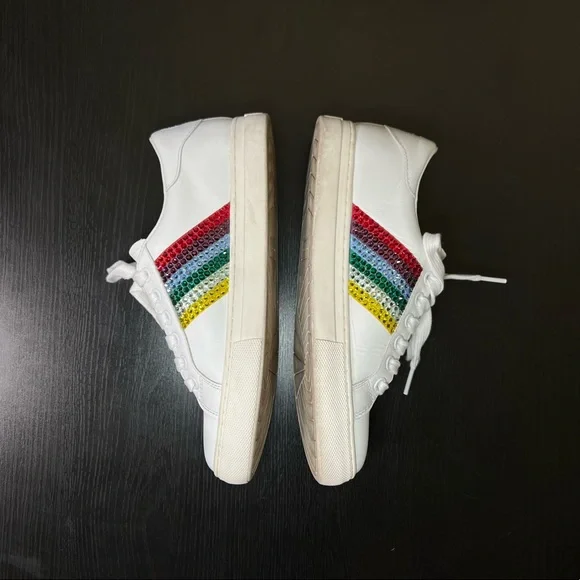 Marc Jacobs Empire Strass Lace Up Sneakers - Picture 10 of 14